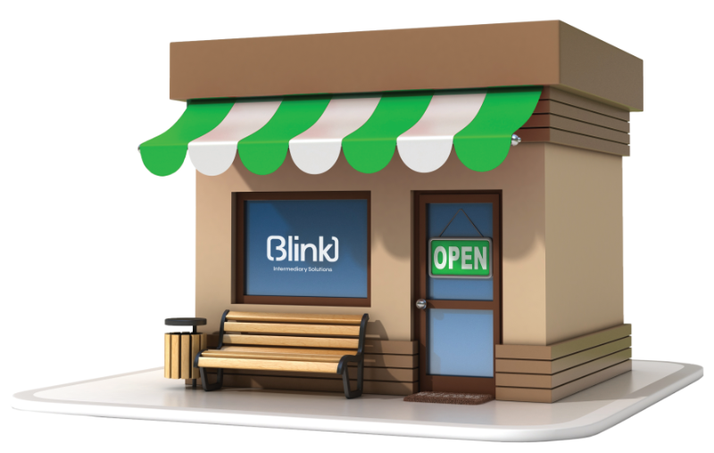 Cartoon image of a shop front